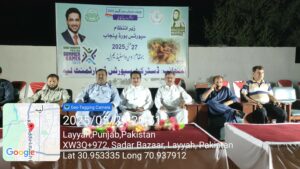 Kabaddi trials held at Veera Stadium, Layyah, under the Chief Minister's summer games initiative