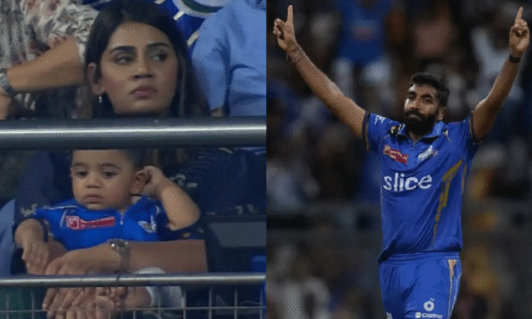 Bumrah’s wife hits back at trolls mocking their son